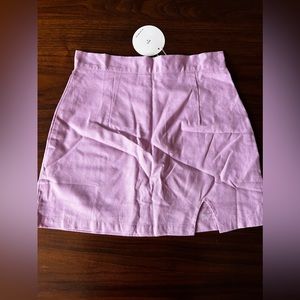 Lavender mini skirt